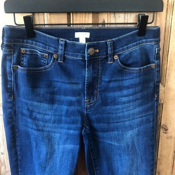 J. Crew 27 / 26‎ Stretch Dark Wash Skinny Jeans - Picture 2 of 8
